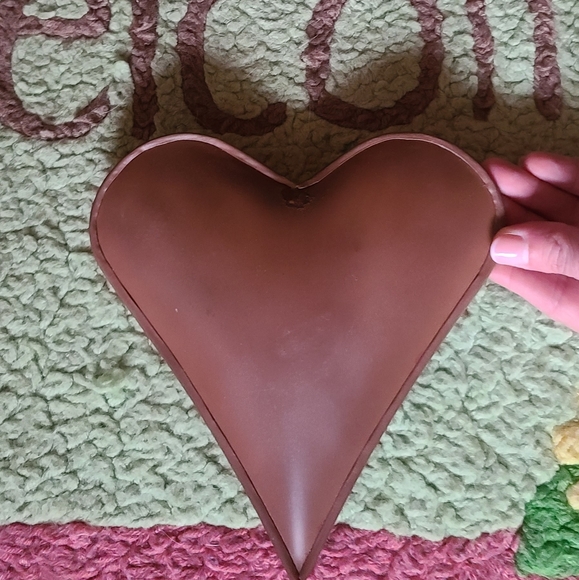 Metal 3D Heart Cranberry color wall home decor - Picture 2 of 6